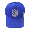 Cult's Crystal Logo Mesh Back Trucker Hat in Blue