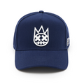 Cult's Logo Mesh Back Trucker Hat "Shimuchan" in Midnight Blue