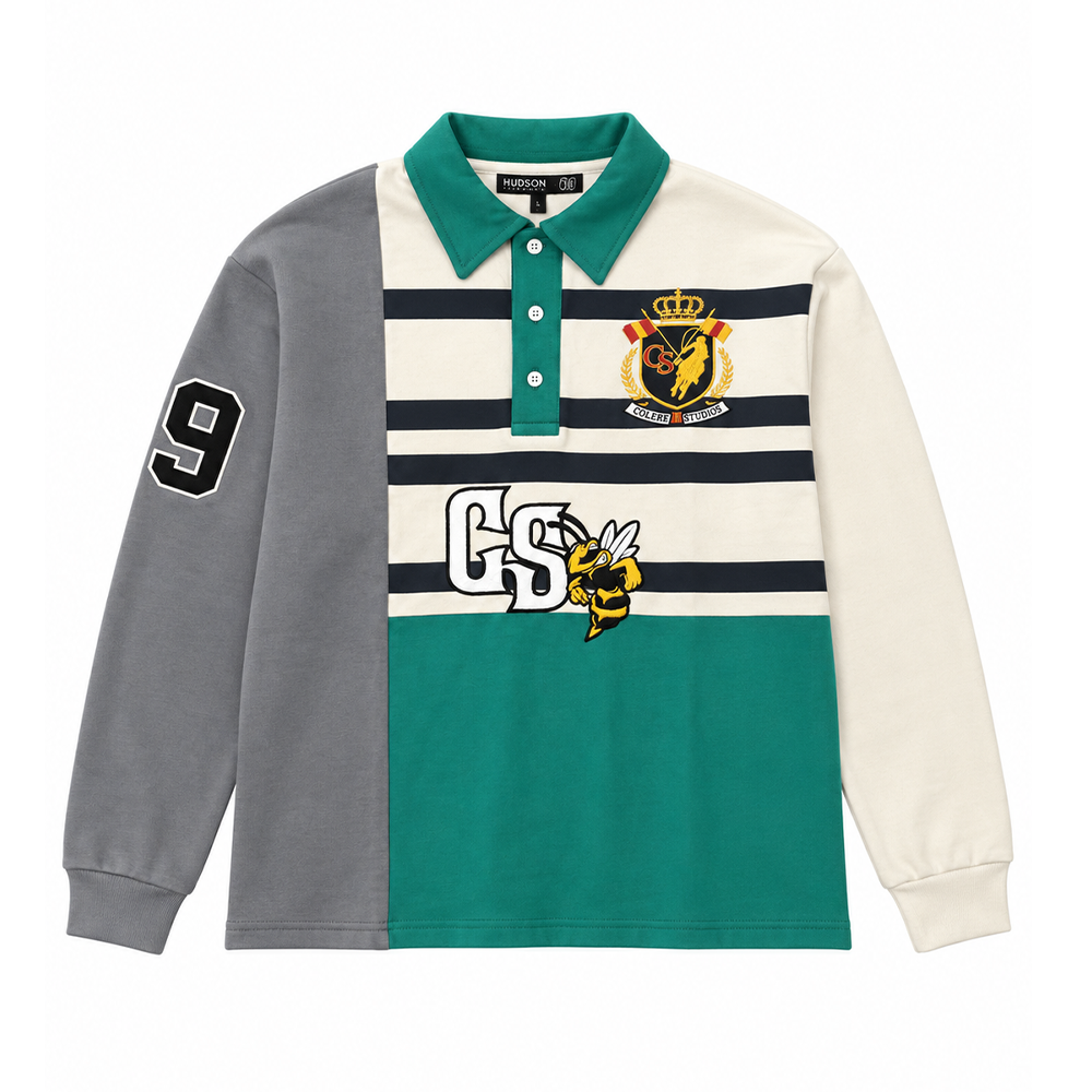 MNML Layered Distressed Painted Long Sleeve T-Shirt