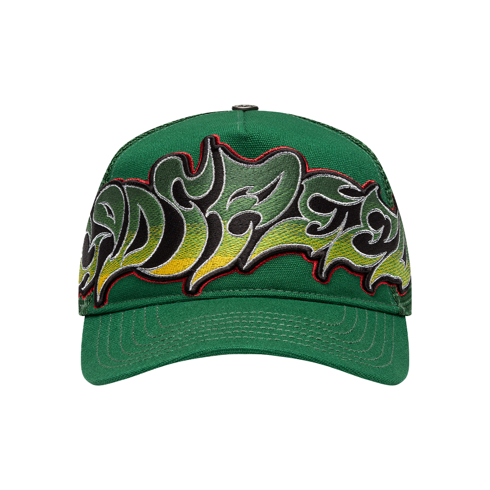 Godspeed GS Neo Trucker Hat (Green/Yellow/Red)