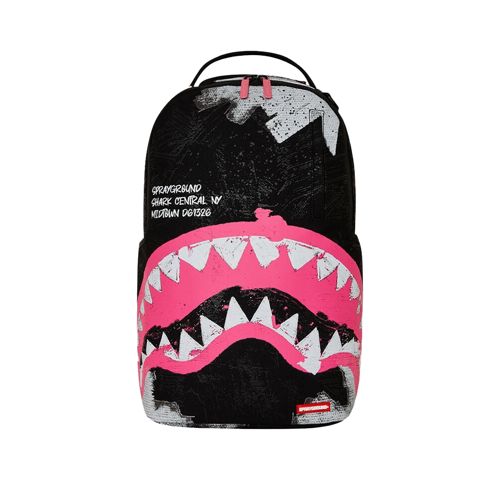 Sprayground Shark Central Sorbet Hand Painted Dlx-cotton BackPack