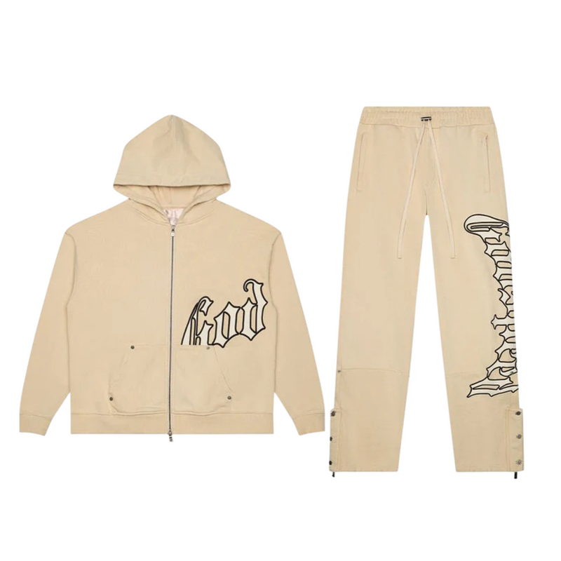 Godspeed OG Logo Washed Bone Sweatsuit