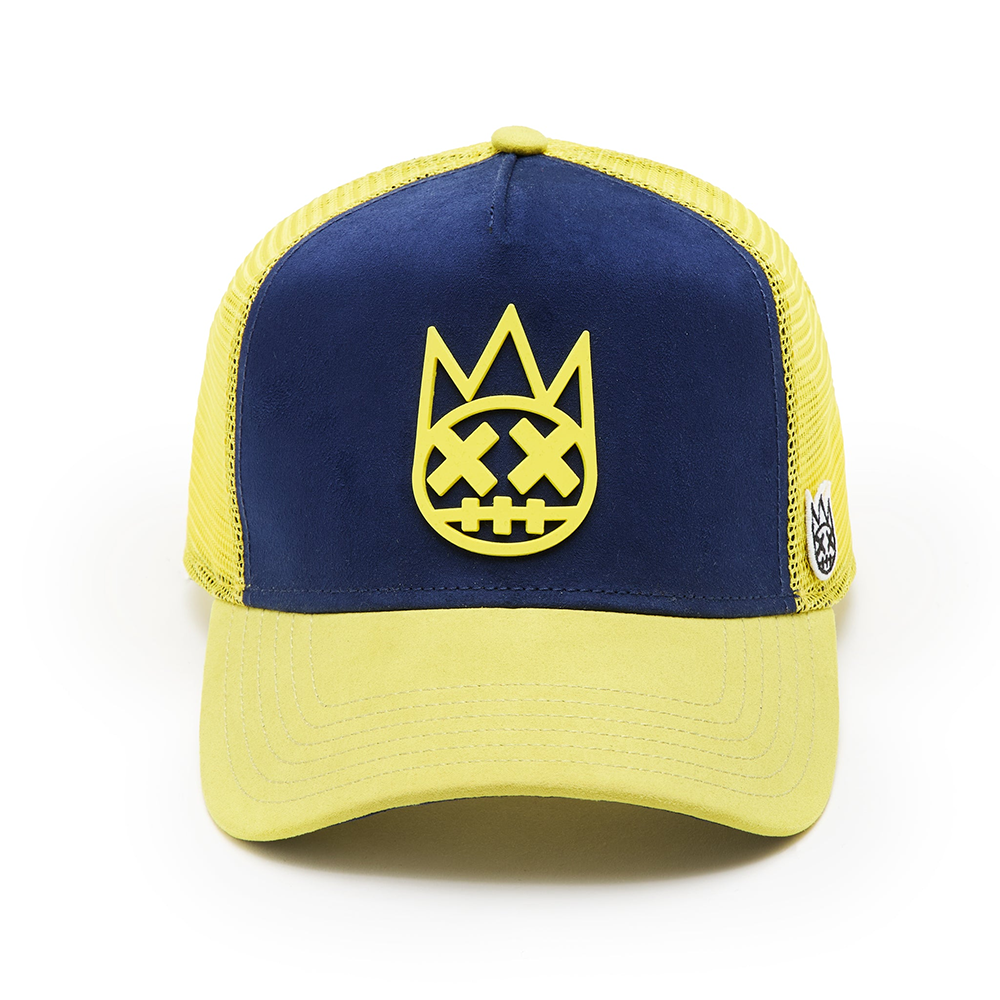 Cult's Logo Mesh Back Trucker Hat "Shimuchan" in Midnight Blue