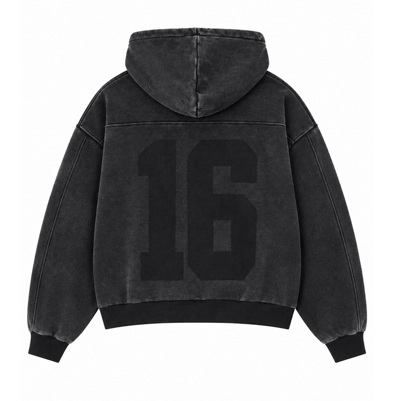 MNML Vintage Back Yoke Zip Up Hoodie