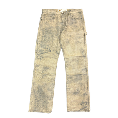 MNML Oil Stain Cross Denim
