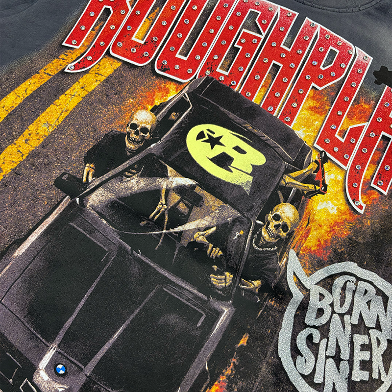 Rough Play Born Sinner T-Shirt Grey