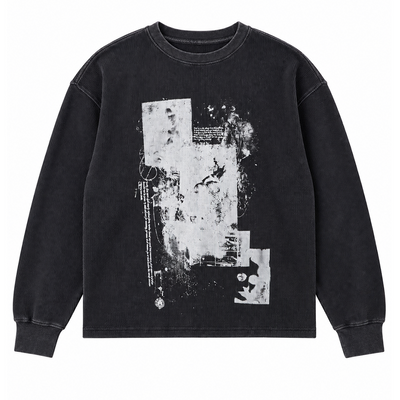 MNML Oil Stain Cross Denim