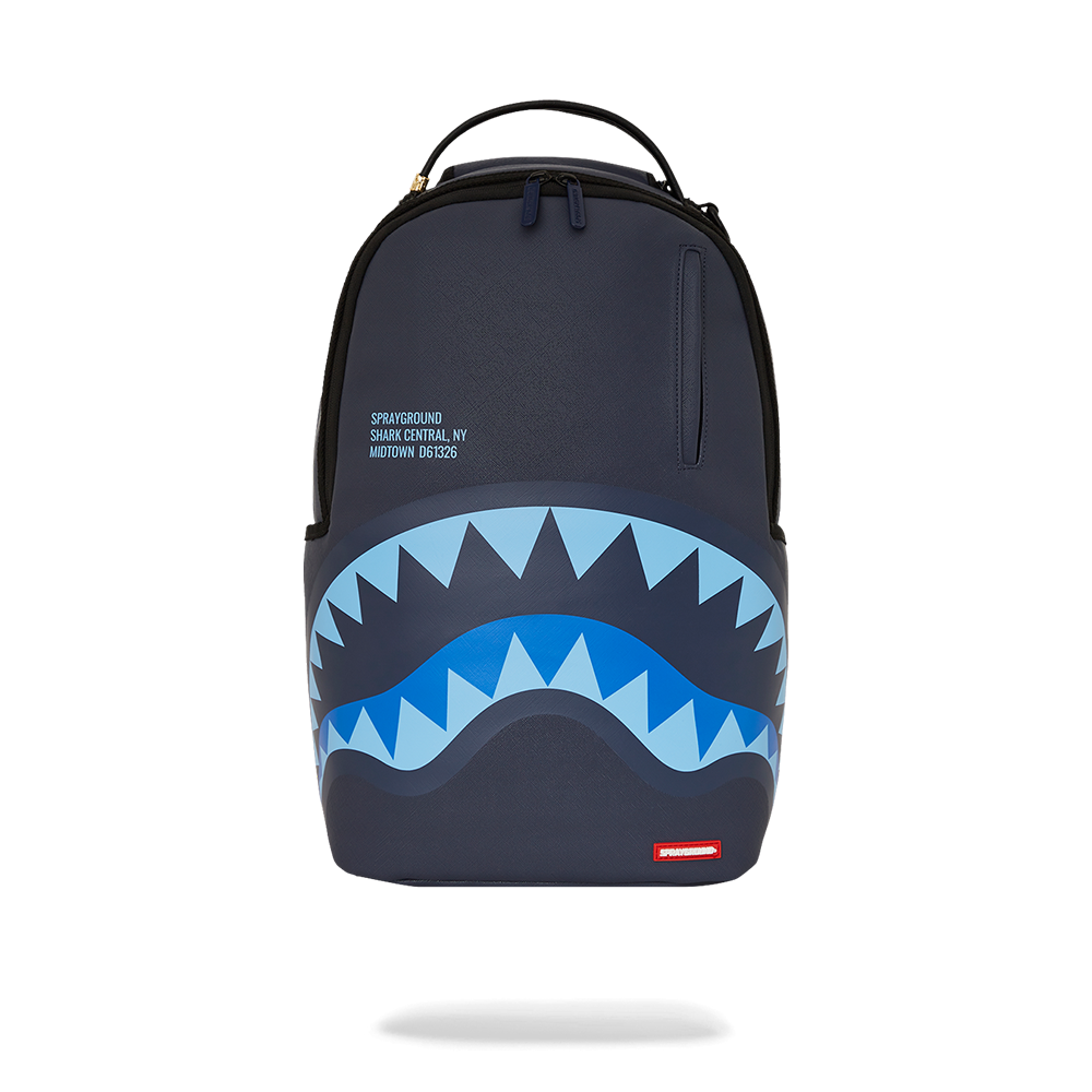 Sprayground Shark Central Midnight Blue Dlxsv Backpack
