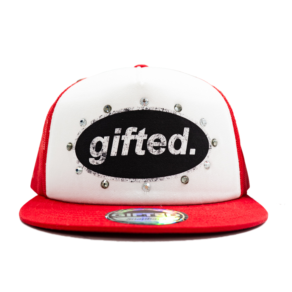 Everyone Is Gifted Hat White Red