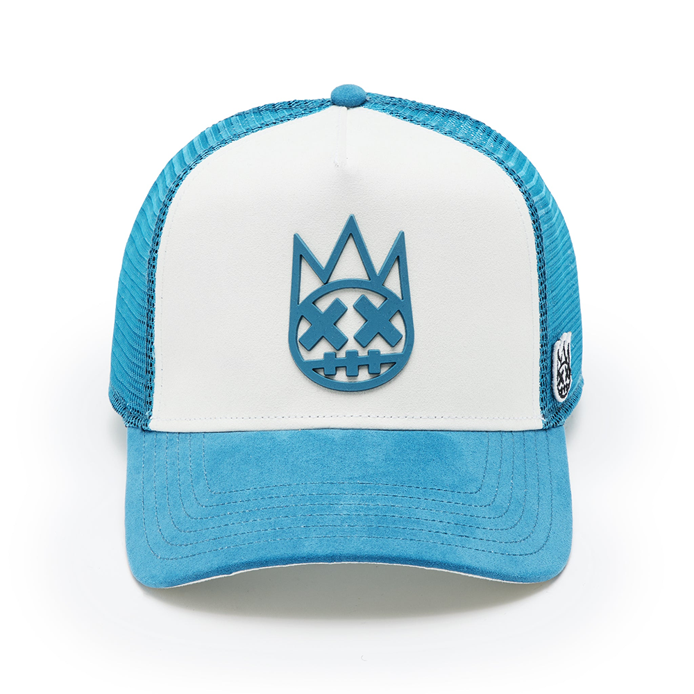 Cult's Logo Mesh Back Trucker Hat "Shimuchan" in Winter White