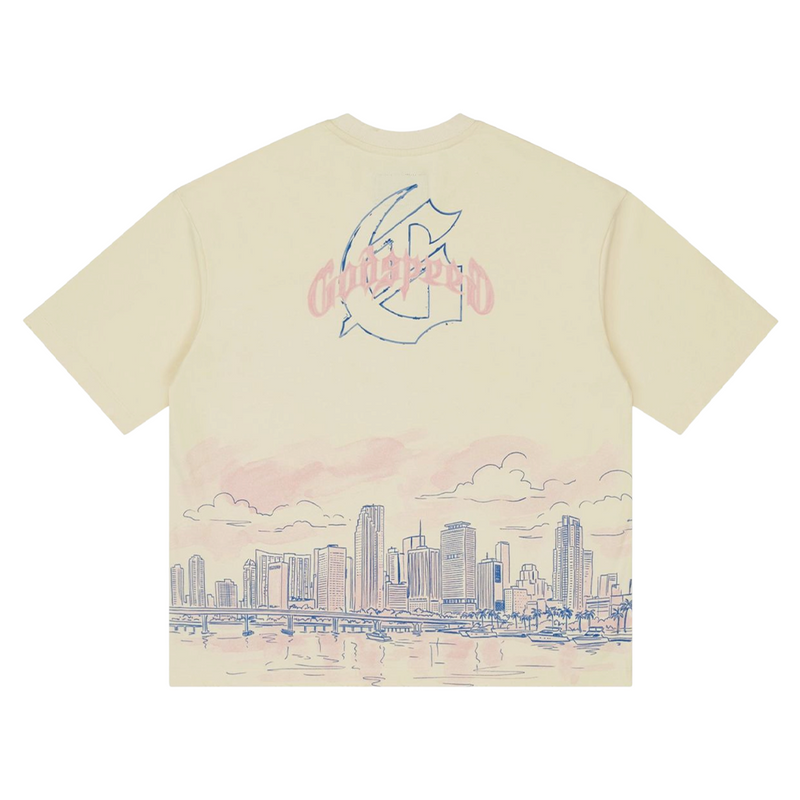 Godspeed Miami Skyline T Shirt