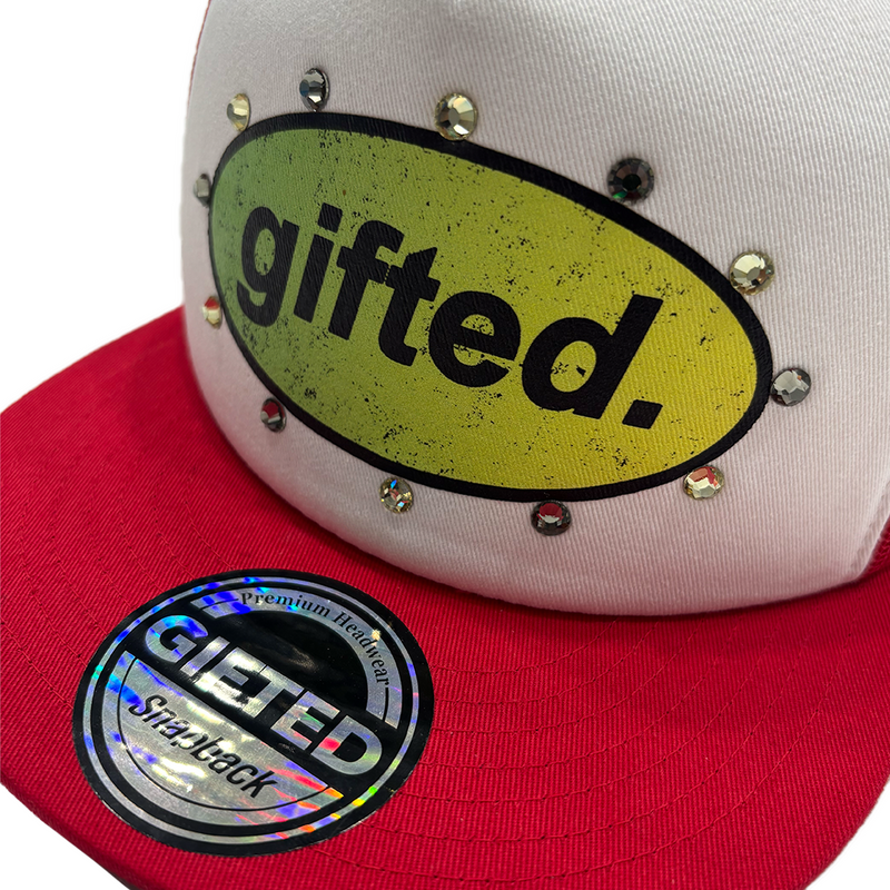 Everyone Is Gifted Hat White Red
