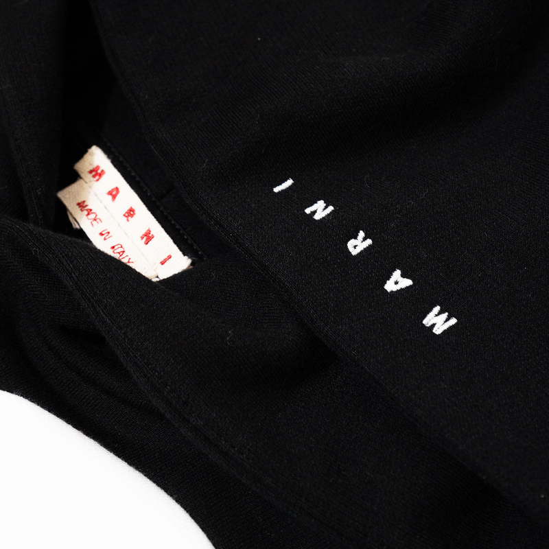 Marni Hooded Sweatshirt w/ Maxi Pois
